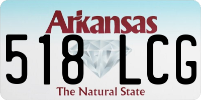 AR license plate 518LCG
