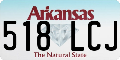 AR license plate 518LCJ