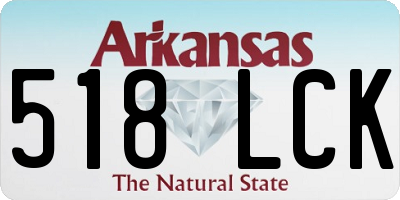 AR license plate 518LCK