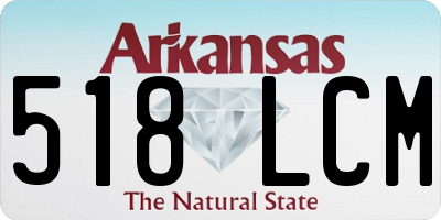 AR license plate 518LCM