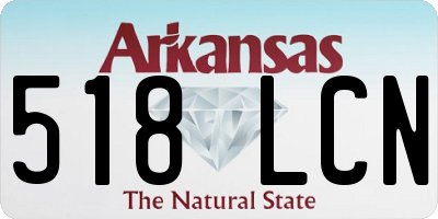 AR license plate 518LCN