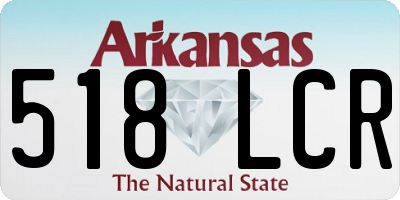 AR license plate 518LCR