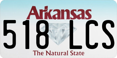AR license plate 518LCS