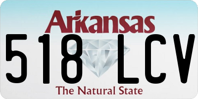 AR license plate 518LCV