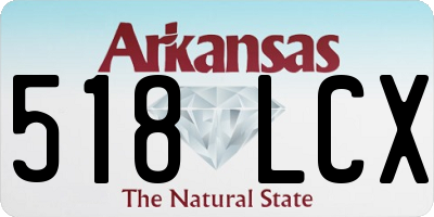 AR license plate 518LCX