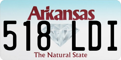 AR license plate 518LDI