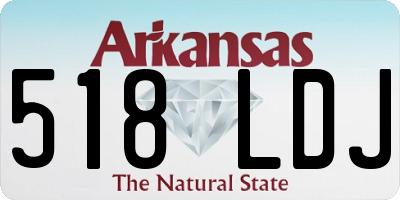 AR license plate 518LDJ