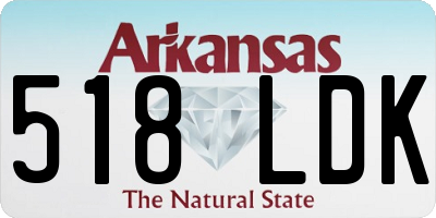 AR license plate 518LDK