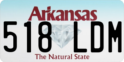 AR license plate 518LDM