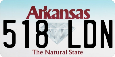 AR license plate 518LDN