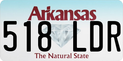AR license plate 518LDR