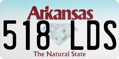 AR license plate 518LDS