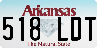 AR license plate 518LDT