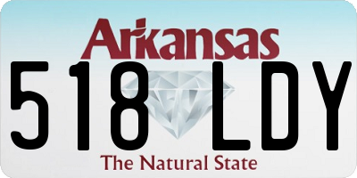 AR license plate 518LDY