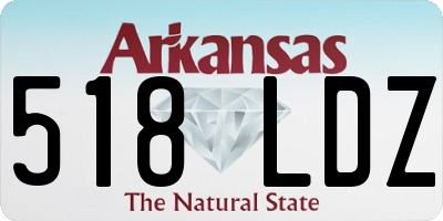 AR license plate 518LDZ