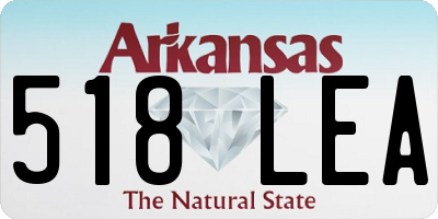 AR license plate 518LEA