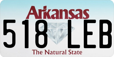 AR license plate 518LEB