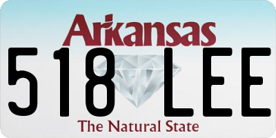 AR license plate 518LEE