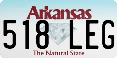 AR license plate 518LEG