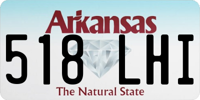 AR license plate 518LHI