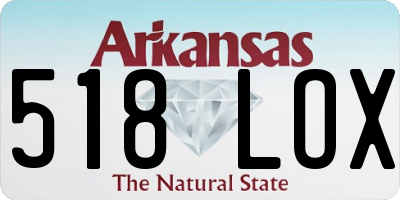 AR license plate 518LOX