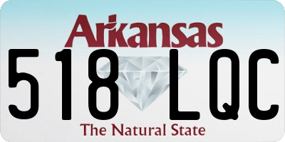 AR license plate 518LQC