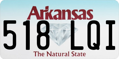AR license plate 518LQI