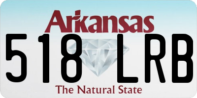 AR license plate 518LRB