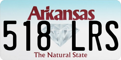 AR license plate 518LRS