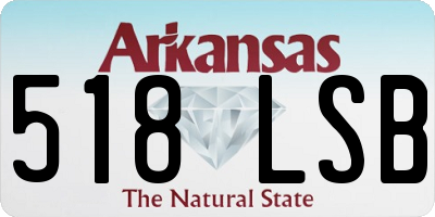 AR license plate 518LSB