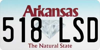 AR license plate 518LSD
