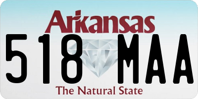 AR license plate 518MAA