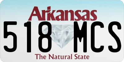 AR license plate 518MCS