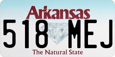 AR license plate 518MEJ