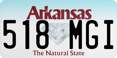 AR license plate 518MGI