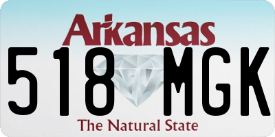 AR license plate 518MGK