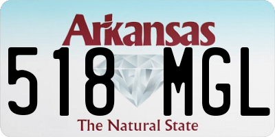 AR license plate 518MGL