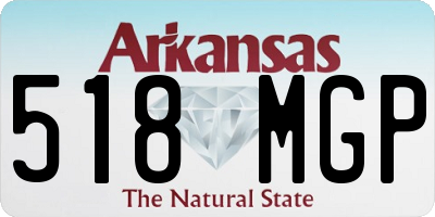 AR license plate 518MGP