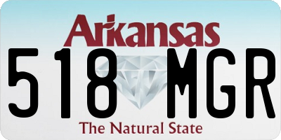 AR license plate 518MGR