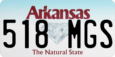 AR license plate 518MGS
