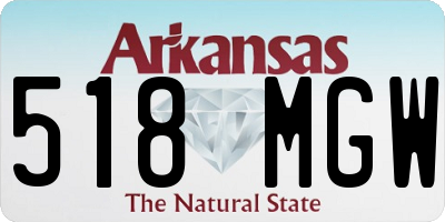 AR license plate 518MGW