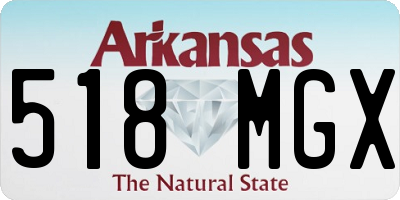 AR license plate 518MGX