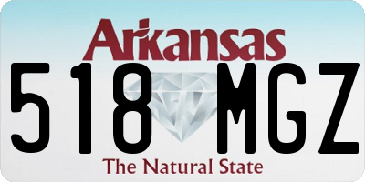 AR license plate 518MGZ