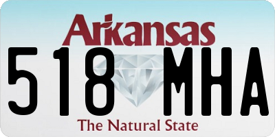 AR license plate 518MHA
