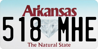 AR license plate 518MHE