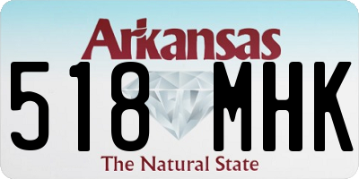 AR license plate 518MHK