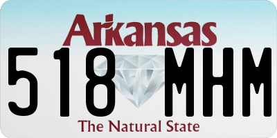 AR license plate 518MHM