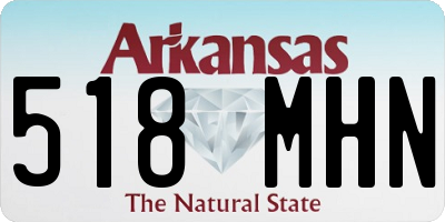 AR license plate 518MHN