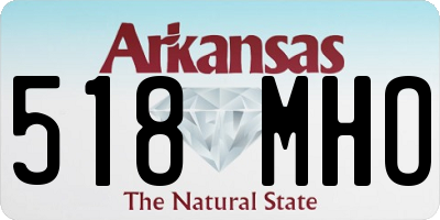 AR license plate 518MHO