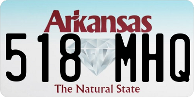 AR license plate 518MHQ